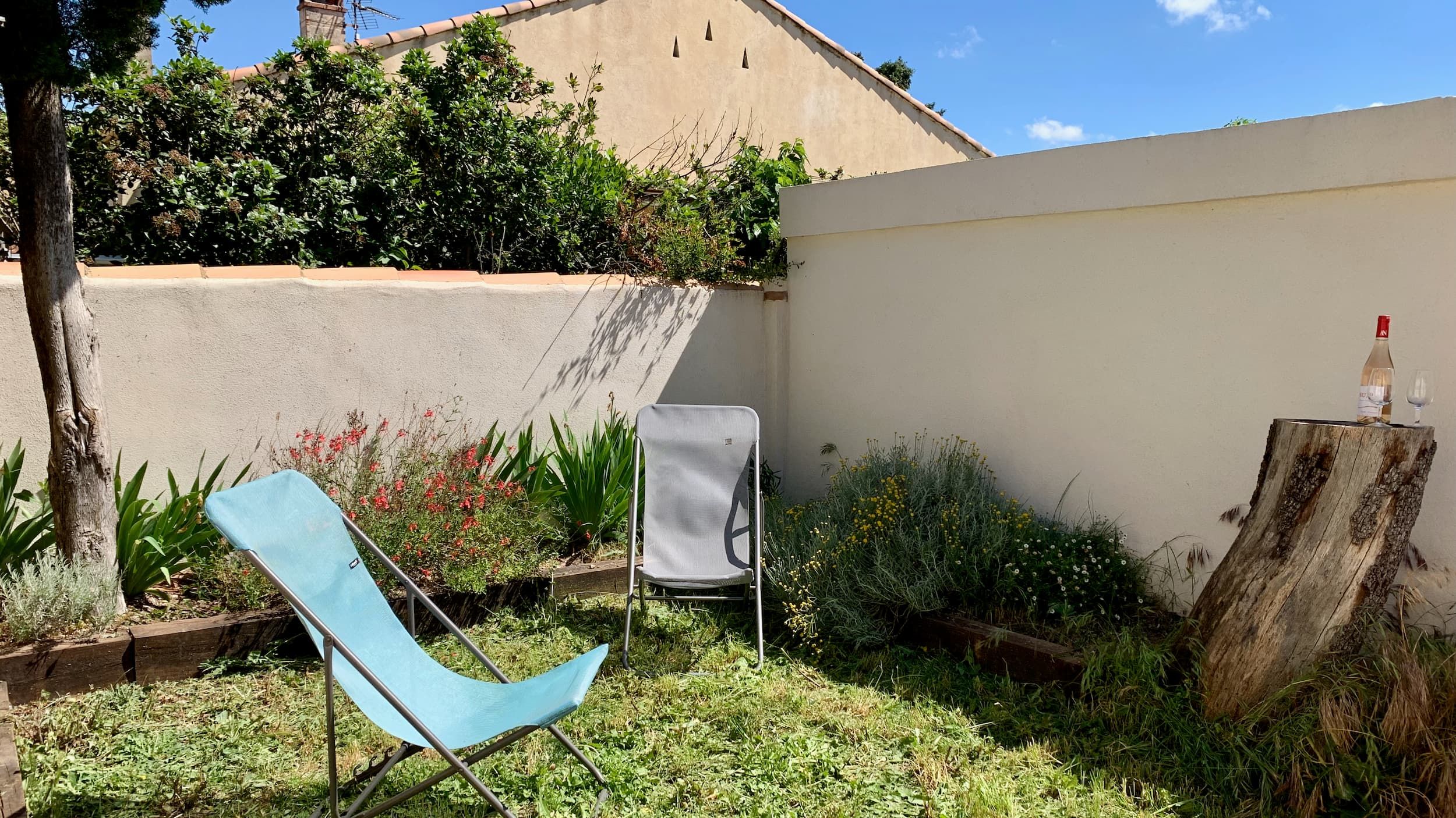 Vue du terrain de boules